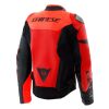 Dainese IPERATTIVA sportovně-cestovní kožená bunda fluo-červená/černá vel.52